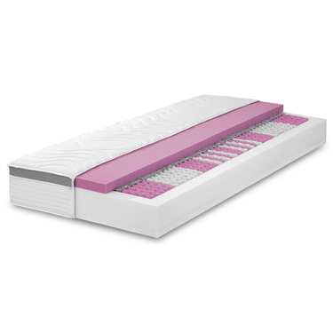 7-zone ergonomic pocket spring mattress Sleezzz Diamond T1000 100 x 200 cm, height 23 cm, firmness level H2/H3, 1000 springs/2m²