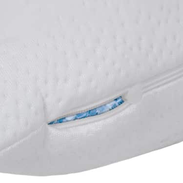 2 x Sleezzz® premium gel foam contour and stomach sleeper pillows