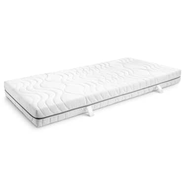 7 Zonen Viskoelastik-Matratze Sleezzz Smart 80 x 200 cm, Höhe 18 cm, Härtegrad H3 mit Air Memoryschaum + Sleezzz® Smart Kuscheldecke 150 x 200 cm