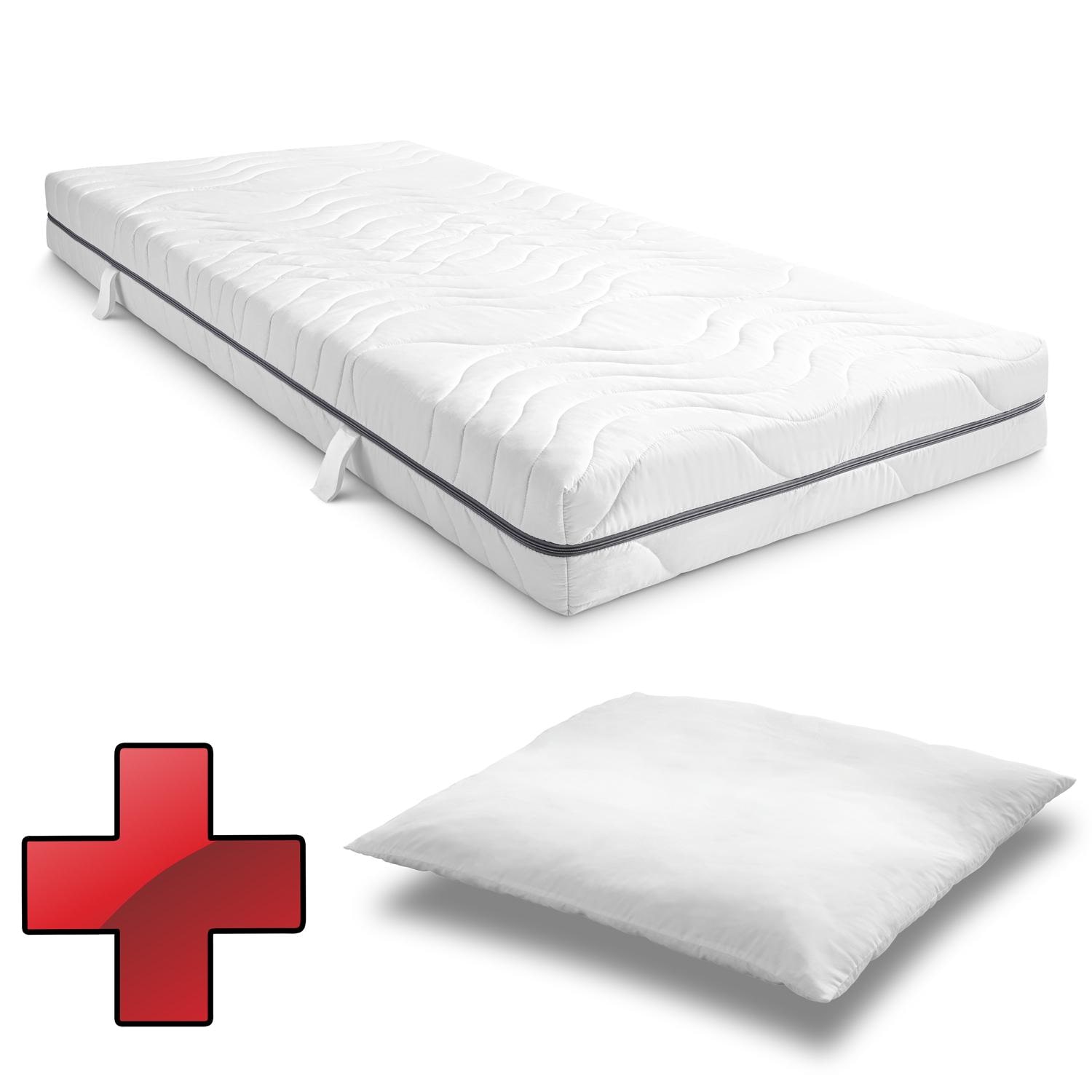 Materac Sleezzz® Smart 90x200 cm + poduszka CloudComfort Basic z mikrofibry 80 x 80 cm Materac Sleezzz® Smart 90x200 cm + poduszka CloudComfort Basic z mikrofibry 80 x 80 cm