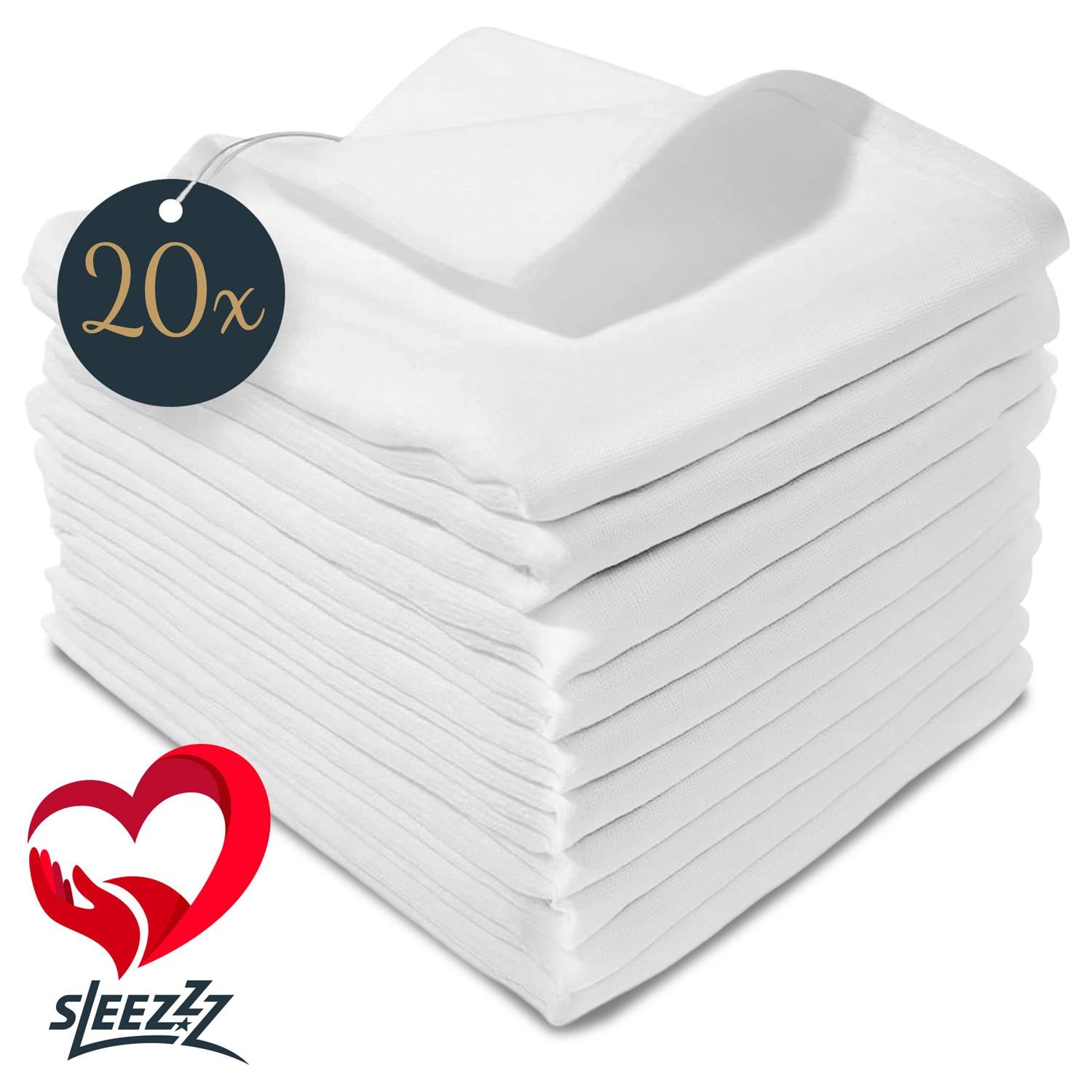 Sleezzz® Mullwindeln 70 x 70 cm weiß 20er Pack