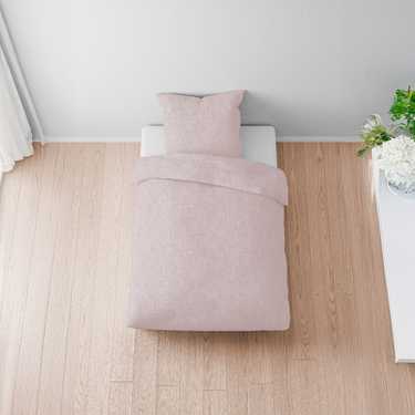 Biancheria da letto Sleezzz® in mussola rosé 135 x 200 cm + 80 x 80 cm