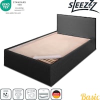 Sleezzz Basic rete in feltro ad aghi 200 x 200 cm, protezione per materasso da posizionare sulla rete a doghe, bianco