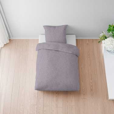 Biancheria da letto Sleezzz® in mussola viola 155 x 220 cm + 80 x 80 cm