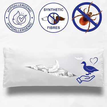 7-strefowy materac wiskoelastyczny Sleezzz Smart 90 x 200 cm, wysokość 18 cm, poziom twardości H3 z pianką z pamięcią powietrza + poduszka CloudComfort Basic z mikrofibry 40 x 80 cm