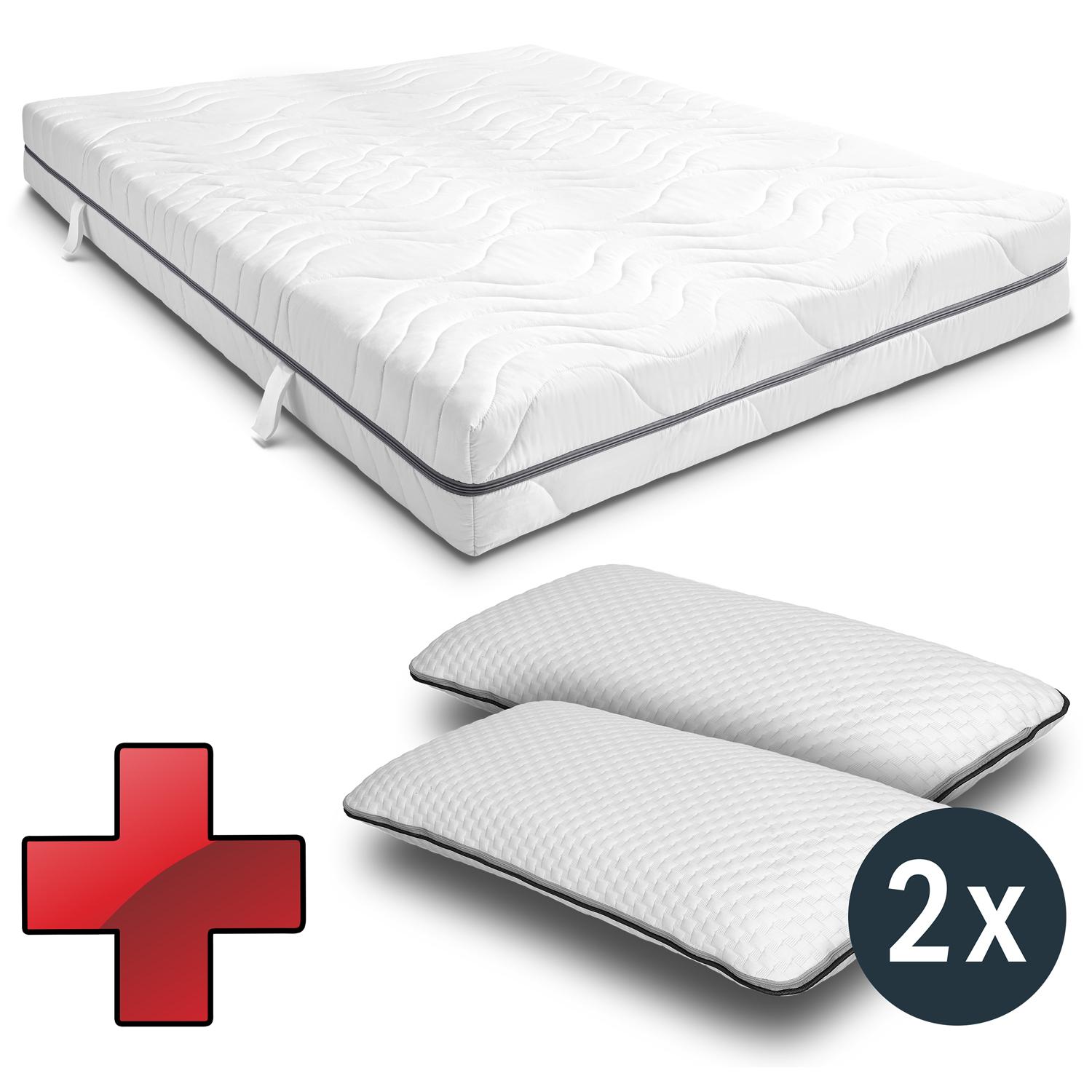 "Sleezzz® Smart" čiužinys 180x200 cm + 2 x "Sleezzz® Smart" reguliuojamo aukščio pagalvė "Sleezzz® Smart" čiužinys 180x200 cm + 2 x "Sleezzz® Smart" reguliuojamo aukščio pagalvė