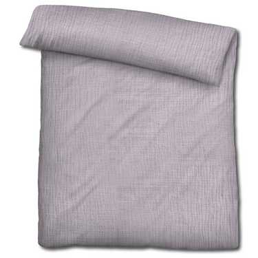 Biancheria da letto Sleezzz® in mussola viola 155 x 220 cm + 80 x 80 cm
