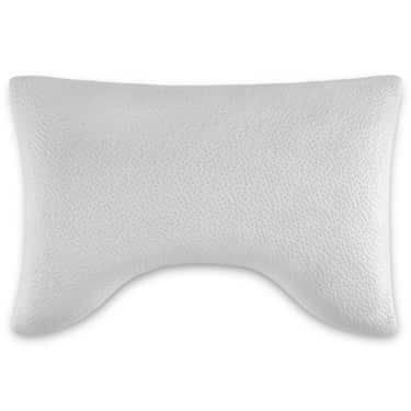 Matelas viscoélastique Sleezzz Premium 120 x 200 cm, hauteur 20 cm, niveau de fermeté H2/H3, avec poignées de retournement + oreiller de soutien cervical Sleezzz® Cool en mousse gel, 40 x 60 x 16 cm