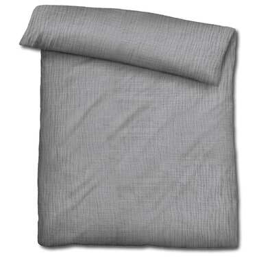 Sleezzz® muslin sengelinned grå 155 x 220 cm + 80 x 80 cm