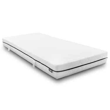 Sleezzz Superior taskujousipatja 90 x 200 cm, korkeus 18 cm, lujuusluokka H3 + CloudComfort Basic mikrokuitupatja 135 x 200 cm + 80 x 80 cm.