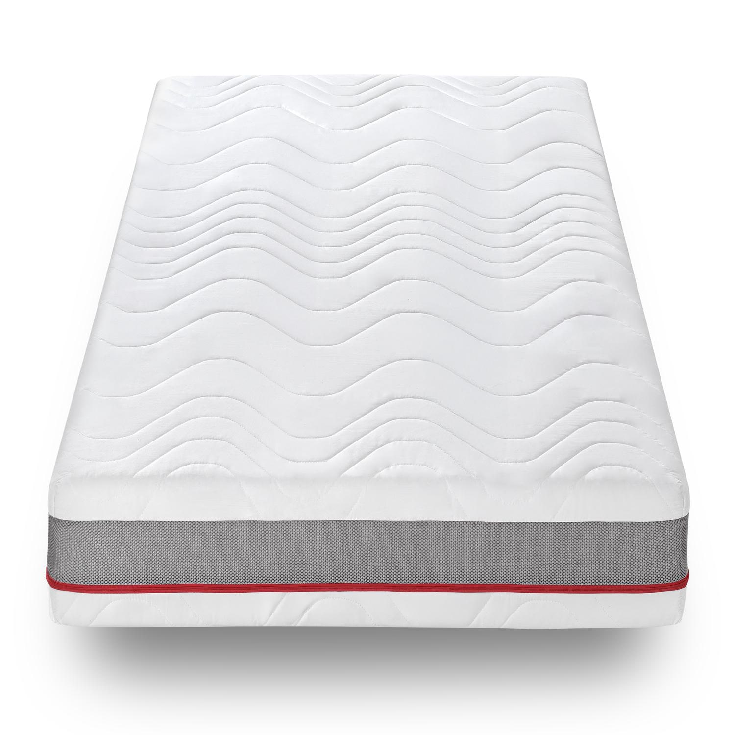 AM Qualitätsmatratzen - Hoogwaardig 7-Zone Pocketveringmatras 90x200 cm (H3) - 24 cm - Gemiddeld - Pocketvering Matras 90 x 200 - TENCEL Lyocell tijk - Orthopedische matras