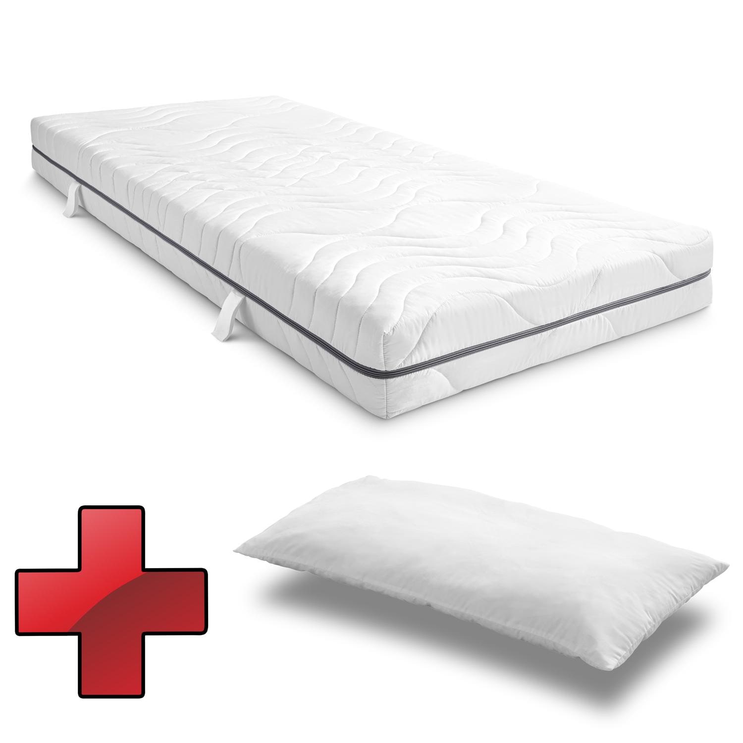 Materac Sleezzz® Smart 90x200 cm + poduszka CloudComfort Basic z mikrofibry 40 x 80 cm Materac Sleezzz® Smart 90x200 cm + poduszka CloudComfort Basic z mikrofibry 40 x 80 cm
