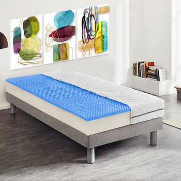 7-zone viscoelastic mattress Sleezzz Smart 90 x 200 cm, height 18 cm, firmness level H2+H3 with air memory foam