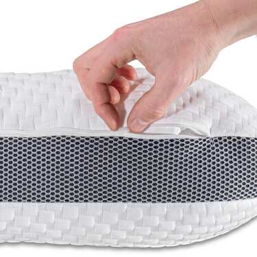 2 x Sleezzz Premium Viskoelastik Kontur Kissen Schmetterling 36 x 60 cm mit hautsympathischem Doppeltuch-Bezug