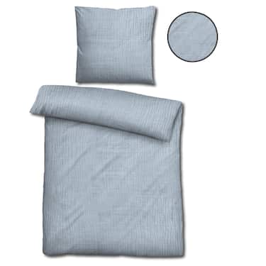 Sleezzz® Musselin Bettwäsche blau 155 x 220 cm + 80 x 80 cm