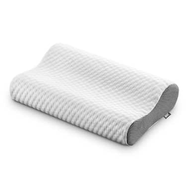 4 x Sleezzz Premium Viskoelastik Nackenstützkissen 50 x 32 x 11 cm mit hautsympathischem Doppeltuch-Bezug