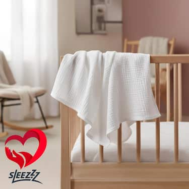 70 x 70 cm weiße Mullwindeln im 20er Pack aus 100% Baumwolle