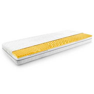 7 zonu viskoelastiskais matracis Sleezzz Smart 80 x 200 cm, augstums 18 cm, cietības līmenis H3 ar gaisa atmiņas putām + Sleezzz® Smart omulīga sega 140 x 200 cm