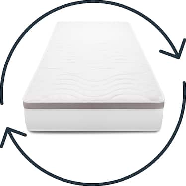 7-soners ergonomisk pocketfjærmadrass Sleezzzzz Diamond T1000 80 x 200 cm, høyde 23 cm, fasthetsnivå H2/H3, 1000 fjærer/2m²