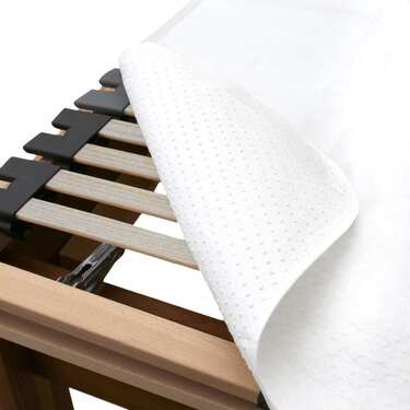 Nubbed mattress protector Slatted frame support Mattress base 90 x 190 cm