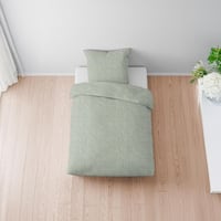 Sleezzz® Musselin Bettwäsche grün 155 x 220 cm + 80 x 80 cm