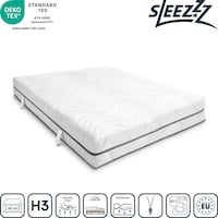 7-zone viscoelastic mattress Sleezzz Smart 120 x 200 cm, height 18 cm, firmness level H3 with air memory foam