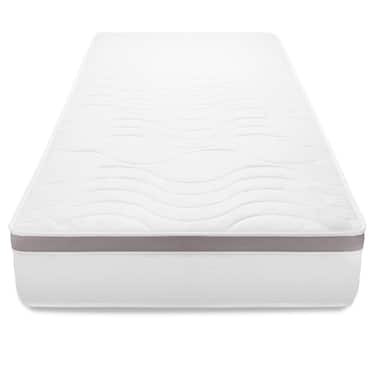 7 zónás ergonómikus zsebrugós matrac Sleezzz Diamond T1000 180 x 200 cm, magasság 23 cm, keménységi fokozat H2/H3, 1000 rugó/2 m² + 2 x CloudComfort Basic mikroszálas ágyneműkészlet 135 x 200 cm + 80 x 80 cm