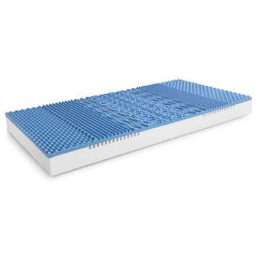 7 Zonen Viskoelastik-Matratze Sleezzz Smart 80 x 200 cm, Höhe 18 cm, Härtegrad H3 mit Air Memoryschaum + Sleezzz® Smart Kuscheldecke 150 x 200 cm