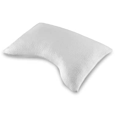 Matelas viscoélastique Sleezzz Premium 120 x 200 cm, hauteur 20 cm, niveau de fermeté H2/H3, avec poignées de retournement + oreiller de soutien cervical Sleezzz® Cool en mousse gel, 40 x 60 x 16 cm