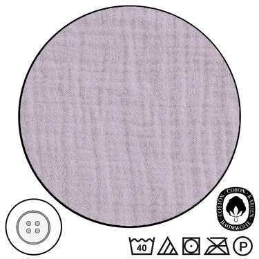 Sleezzz® muslin sengelinned lilla 155 x 220 cm + 80 x 80 cm