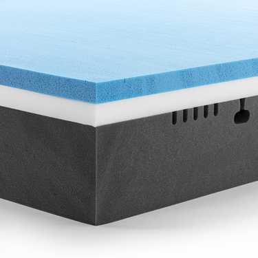 Sleezzz Premium viscoelastic mattress 120 x 200 cm, height 20 cm, firmness level H2/H3, with reversible handles