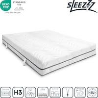 7-zone viscoelastic mattress Sleezzz Smart 200 x 200 cm, height 18 cm, firmness level H3 with air memory foam