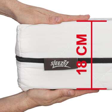 Sleezzz Superior pocket spring mattress 90 x 200 cm, height 18 cm, firmness level H3