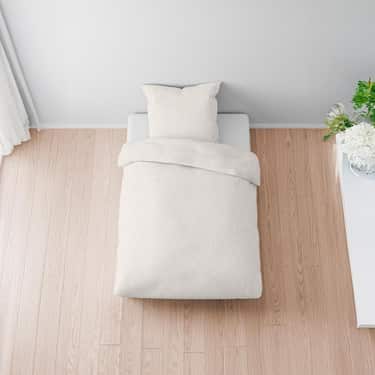 Doppelpack Sleezzz® Musselin Bettwäsche natur 135 x 200 cm + 80 x 80 cm