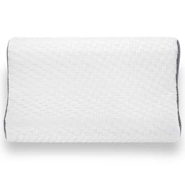2 x Sleezzz Premium Viskoelastik Nackenstützkissen 50 x 32 x 11 cm mit hautsympathischem Doppeltuch-Bezug