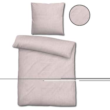 Sleezzz® Musselin Bettwäsche rosé 155 x 220 cm + 80 x 80 cm