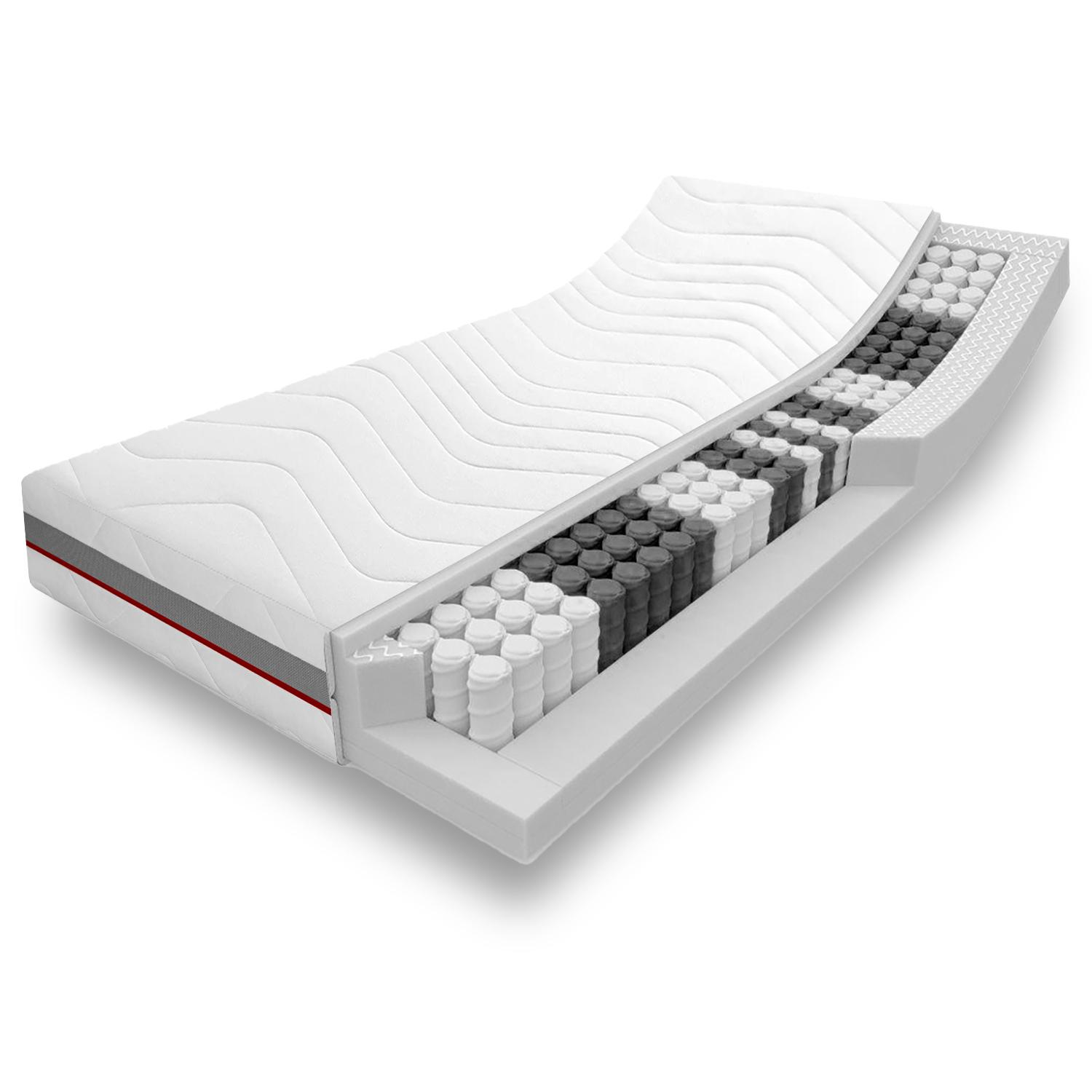 7 zonu ortopēdiskais kabatas formas matracis Sleezzz Premium 90 x 200 cm, augstums 23 cm, cietības pakāpe H2/H3 7 zonu ortopēdiskais kabatas formas matracis Sleezzz Premium 90 x 200 cm, augstums 23 cm, cietības pakāpe H2/H3