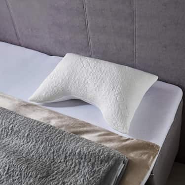 2 x Sleezzz® Cool gel foam contour neck support pillow 40 x 60 x 16 cm