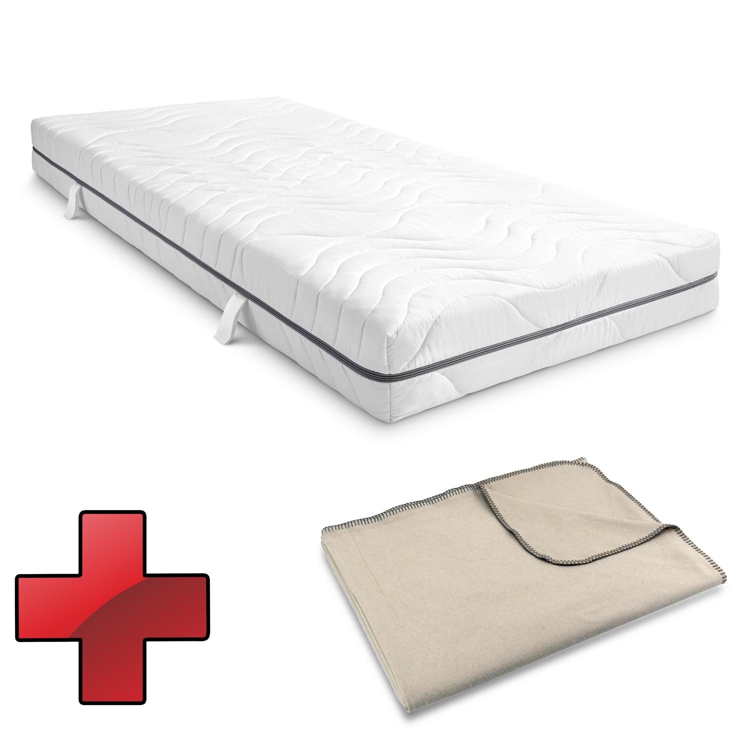 Sleezzz® Smart Matratze 80x200 cm + Sleezzz® Smart Kuscheldecke 150 x 200 cm
