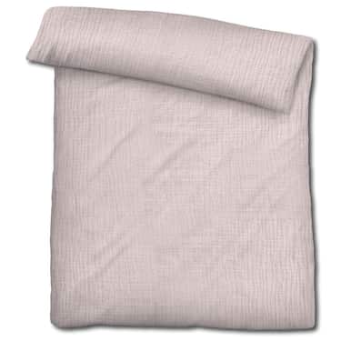 Sleezzz® Musselin Bettwäsche rosé 155 x 220 cm + 80 x 80 cm