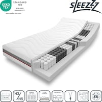 7-consko ortopedsko vzmetno ležišče Sleezzz Premium 90 x 200 cm, višina 23 cm, stopnja trdote H2/H3